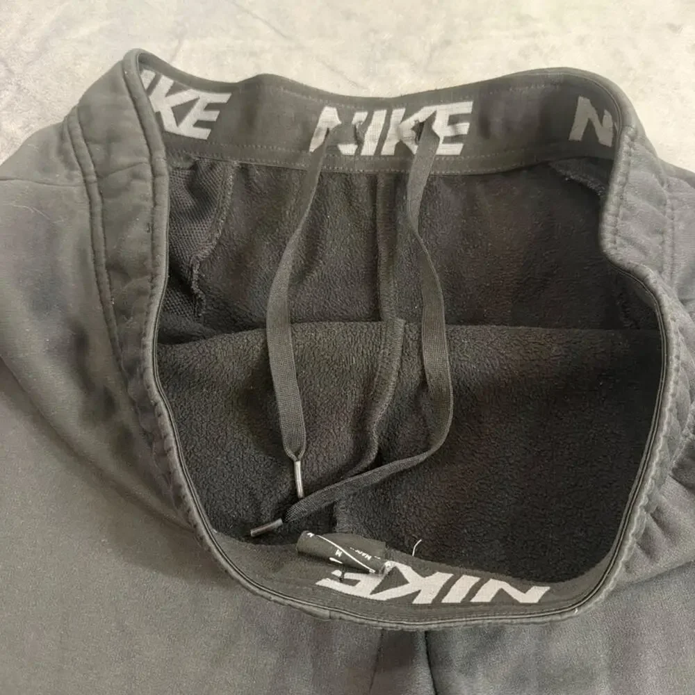 Nike Black Athletic Dri Fit Running Pants Size M Activewear Performance